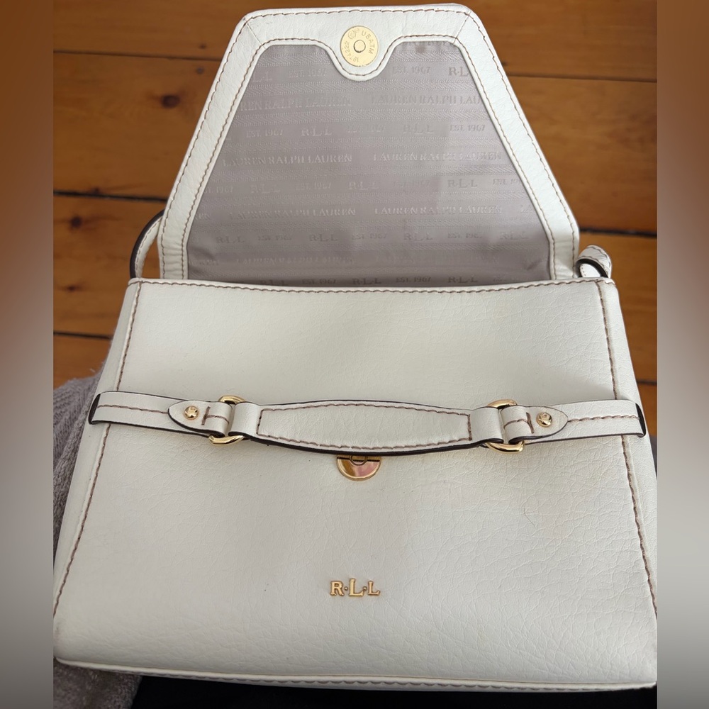 Ralph Lauren Cream Sheldon Crossbody Bag - Picture 3 of 6